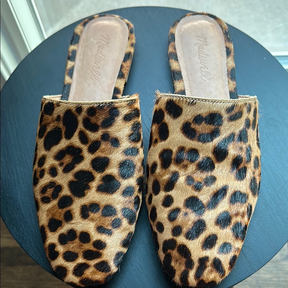 Madewell Leopard Calf Hair Women's Mules